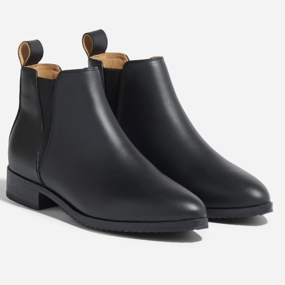 Nisolo Eva Everyday Chelsea Leather Boot Black Size 10 - Picture 1 of 9